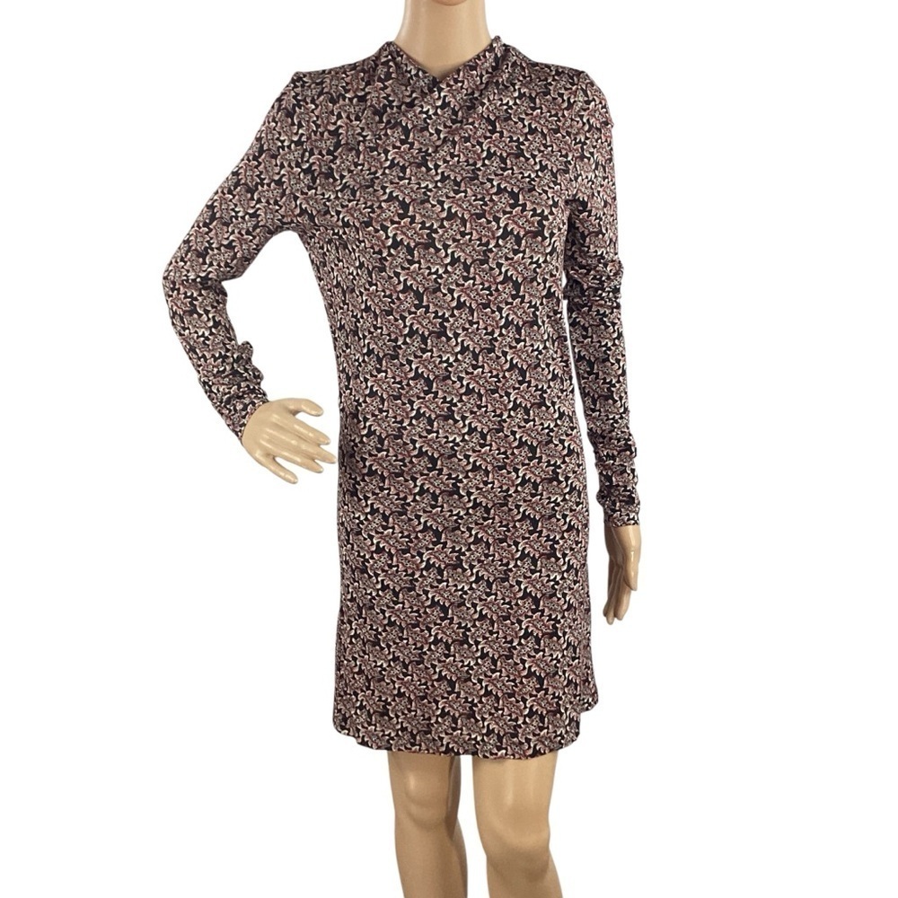 Isabel Marant Étoile Trani Parisian Boho Mini Dress Black Pink Size 8